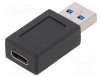 USB 3.0 SuperSpeed adaptor, black - USB-Câ„¢ female > USB 3.0 male (type A)