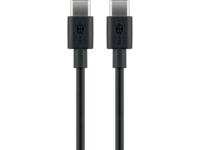 USB-C™ charging and sync cable, 2 m, black - for devices with a USB-C™ connection;black