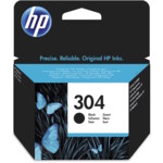 HP 304 Sort 120 sider Blæk N9K06AE