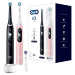 Oral-B iO Series 6 Duo Elektrische Zahnbürste Schwarz / Rosa