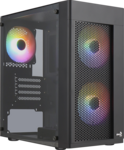 Aerocool HEXFORMBKV2 Micro ATX PC Case 3 Fans FRGB Black