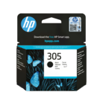 HP 305 Black Original Sort 120 sider Blæk