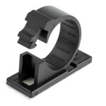 StarTech.com 100 Adhesive Cable Management Clips Black, Network/Ethernet/Office Desk/Computer Cord Organizer, Sticky Cable/Wire Holders, Nylon Self Adhesive Clamp UL/94V-2 Fire Rated - Nylon 66 Plastic - TAA (CBMCC3) Sort