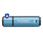 Kingston IronKey Vault Privacy 50 Series 128GB USB 3.2 Gen 1 USB stick Blå
