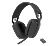 Logitech Zone Vibe Wireless Trådløs Høretelefoner Sort Grå