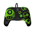 PDP REMATCH: 1-Up Glow in the Dark Controller Nintendo Switch, Nintendo Switch OLED Sort