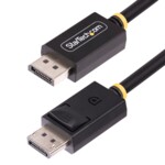 StarTech.com 3m DisplayPort 2.1 Cable, VESA-Certified DP40 DP 2.1 Cable DisplayPort kabel 3m Sort