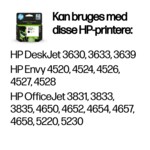 HP 302XL Sort 430 sider Blæk