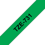 Brother TZe 731 Lamineret bånd (1,2 cm x 8 m) 1kassette(r)