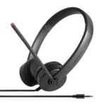 Lenovo Stereo Analog Headset Kablet Høretelefoner Sort