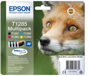 Epson T1285 Multipack Sort Gul Cyan Magenta Blæk C13T12854022