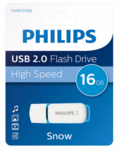 Philips FM16FD70B Snow edition 2.0 16GB USB 2.0 USB stick Blå Hvid