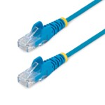 StarTech.com 2m CAT6 Cable - Blue Slim CAT6 Patch Cord - Snagless - LSZH CAT 6 2m Patchkabel Blå