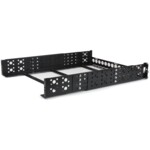 StarTech.com 2U Universal Rack Mount Rails - for 19in Server Rack Enclosure or Cabinet - Adjustable A/V Rack Rails (UNIRAILS2U) Rack-spor Sort
