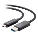 Vaddio 26 ft USB 3.2 Active Optical Cable - Type C to Type A - Black USB Type-C kabel 8m Sort
