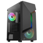 Aerocool Scape-G-BK-v3 Midi-Tower, Tempered Glass, ARGB