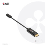 Club 3D Videoadapterkabel 22cm Sort