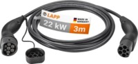 Type 2 Charging Cable, up to 22 kW, 3 m, black, 3 m