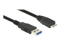 Delock USB-kabel 2m Sort