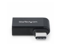 StarTech.com Right Angled USB-C to USB-A Adapter, USB 5Gbps, Compact USB-C Male to USB-A Female Adapter, Metal Housing, M/F USB-C adapter Sort