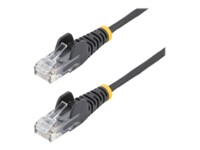 StarTech.com 3m CAT6 Cable - Black Slim CAT6 Patch Cord - Snagless - LSZH CAT 6 3m Patchkabel Sort