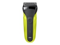 BRAUN Sort/grøn Shaver Shave&Style 300BT 3-in-1