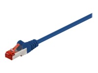wentronic CAT 6 SFTP, PiMF 15cm Patchkabel Blå