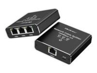 Qoltec Netværksfordeler 3porte