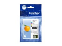 Brother LC 3211 Sort Gul Cyan Magenta 200 sider Blæk
