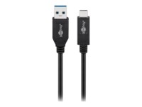 goobay USB Type-C kabel 50cm Sort