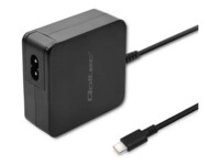 Qoltec Strømadapter - AC / USB-C 65Watt