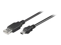 goobay USB-kabel 15cm Sort