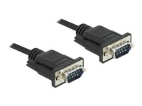 Delock Serielt kabel 1m Sort