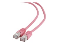 Gembird CAT 6 Kabel med folie og kobberfletning (FTP) 3m Patchkabel Pink