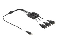 DeLOCK 4 pin USB Type A (male) - 4 pin USB Type A (female) Sort 1m Strøm-splitter