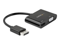 StarTech.com DisplayPort to HDMI VGA Adapter, DisplayPort 1.2 HBR2 to HDMI 2.0 (4K 60Hz) or VGA 1080p Converter Dongle, DP to HDMI or VGA Monitor Adapter, Digital Video Display Adapter - Multiport Video Dongle (DP2VGAHD20) Videoadapter 23.2cm