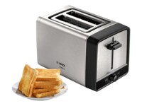 Bosch DesignLine TAT5P420 Brødrister Rustfrit stål/sort