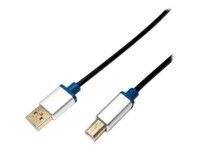 LogiLink USB 2.0 USB-kabel 2m Sort