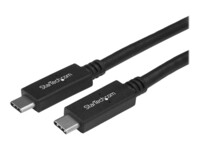 StarTech.com USB 3.1 Type C Cable - 6 ft / 2m - with Power Delivery (USB PD) - Power Pass Through Charging - USB Charger (USB315CC2M) USB Type-C kabel 2m Sort