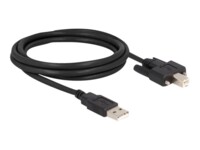 Delock USB-kabel 2m Sort