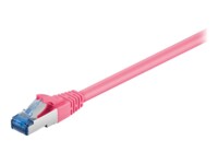 goobay CAT 6a SFTP, PiMF 1.5m Netværkskabel Magenta