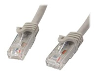 StarTech.com 2m CAT6 Ethernet Cable, 10 Gigabit Snagless RJ45 650MHz 100W PoE Patch Cord, CAT 6 10GbE UTP Network Cable w/Strain Relief, Grey, Fluke Tested/Wiring is UL Certified/TIA - Category 6 - 24AWG (N6PATC2MGR) CAT 6 Ikke afskærmet parsnoet (UTP) 2m