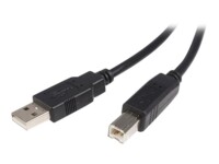 StarTech.com 3m USB 2.0 A to B Cable M/M USB-kabel 3m Sort