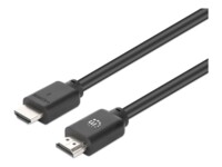Manhattan HDMI-kabel med Ethernet HDMI Sort