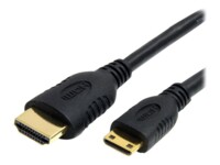 StarTech.com 2m High Speed HDMI Cable with Ethernet HDMI to HDMI Mini HDMI-kabel med Ethernet 2m Sort