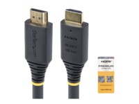 StarTech.com 2m (6.6ft) Premium Certified High Speed HDMI Cable, 4K60Hz HDMI-kabel med Ethernet 2m Sort