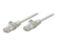 Intellinet Network Patch Cable, Cat5e, 10m, Grey, CCA, U/UTP, PVC, RJ45, Gold Plated Contacts, Snagless, Booted, Lifetime Warranty, Polybag CAT 5e Ikke afskærmet parsnoet (UTP) 10m Patchkabel Grey