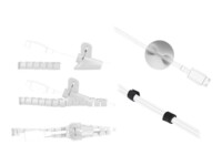 Delock Sort Grå Hvid