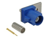 Delock FAKRA C plug spring pin for crimping 1 prepunched hole Blå