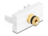 Delock Easy 45 Module binding post to thread nut black / white